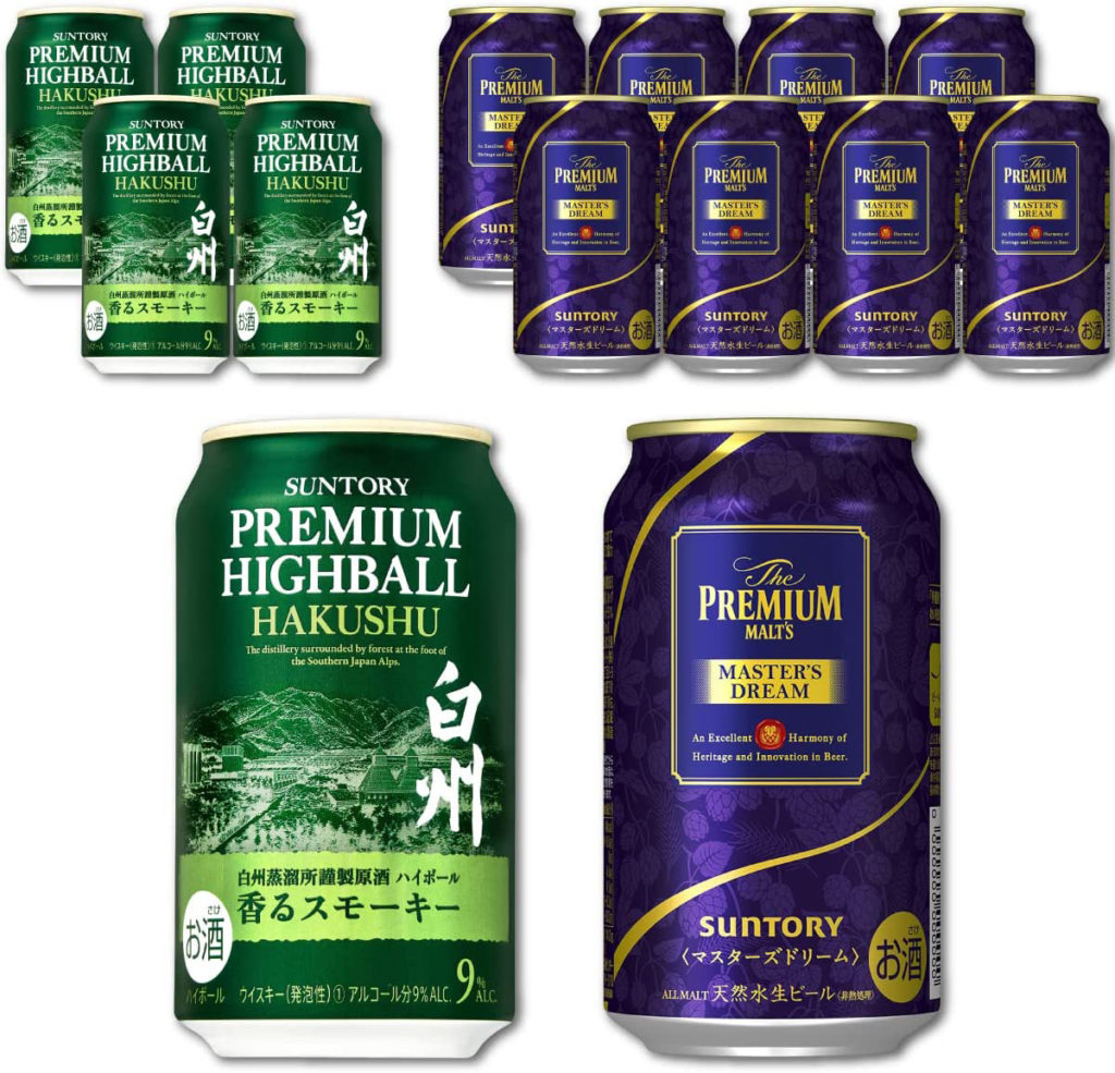 Amazonで復活🔥】🥃サントリー プレミアム ハイボール 白州 350ml缶