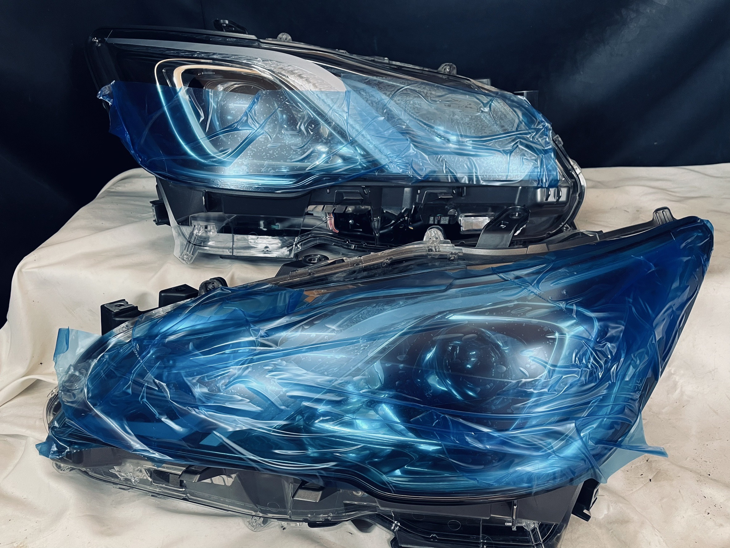 210系クラウン前期アスリートG 後期ヘッドライト移植！Gグレードの難し