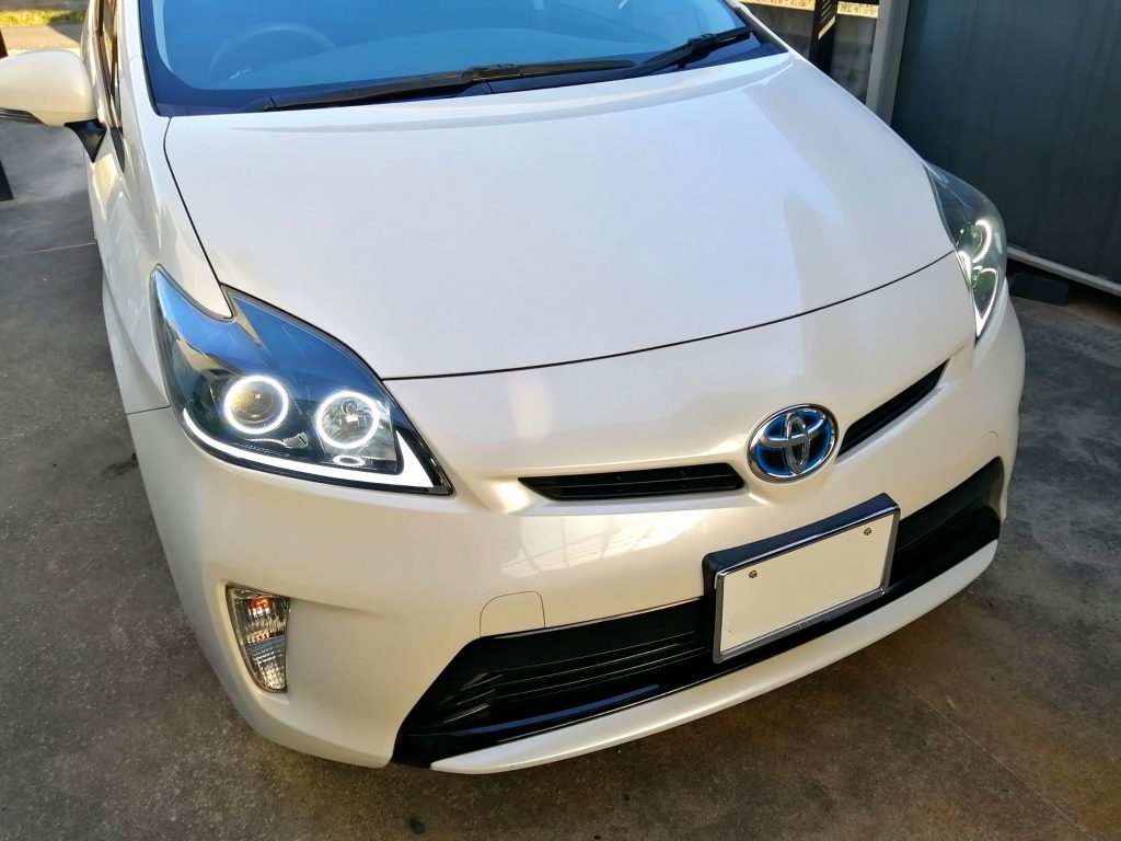 30プリウス後期 ヘッドライト加工専門店｜Lラインアクリル、イカリング