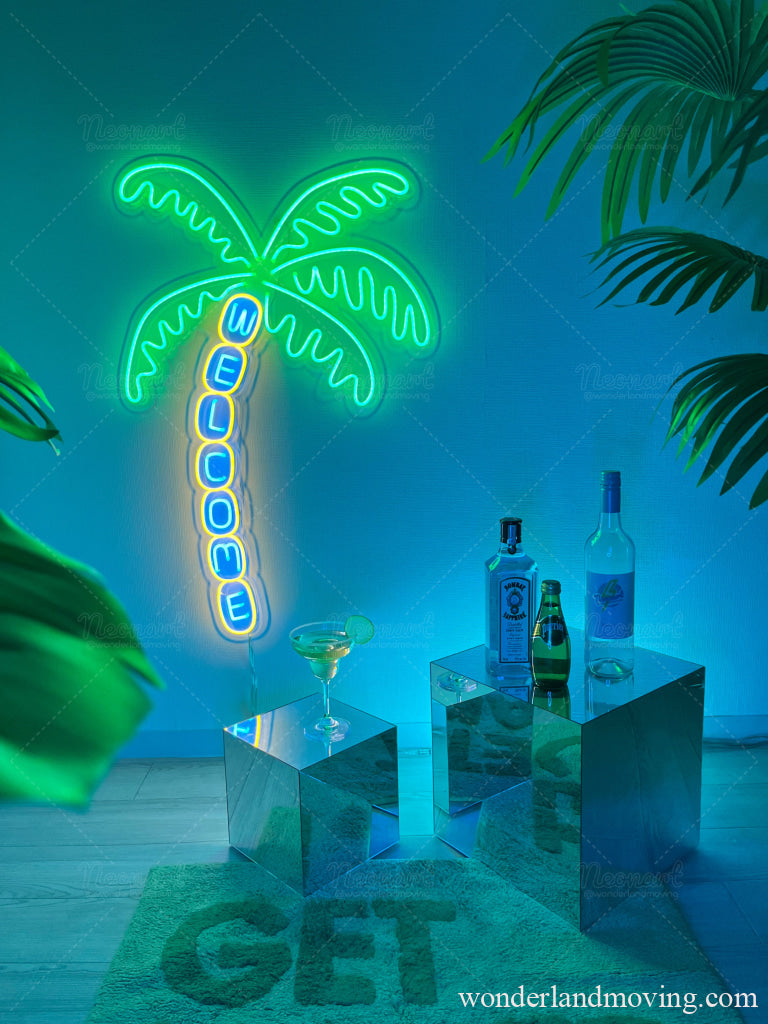 ヤシの木 ネオンサイン – wonderlandmoving