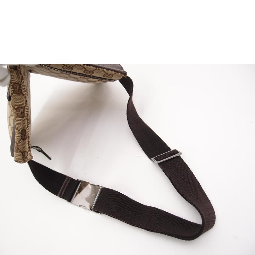 GUCCI グッチ ウエストポーチ 茶 メンズ レディース/ブランド