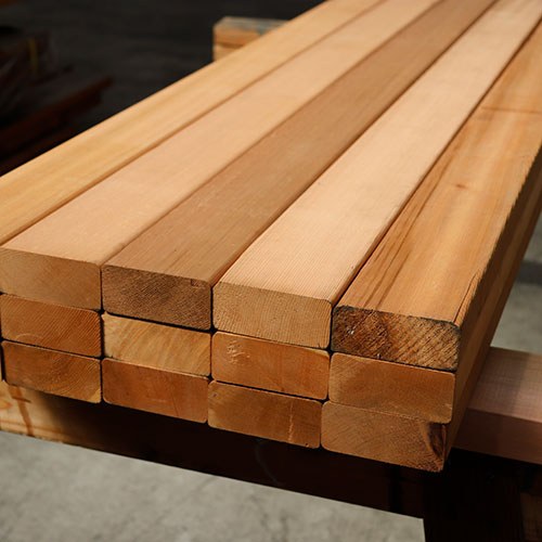 ウエスタンレッドシダー（米杉） ウッドデッキ材 2x4 クリア（上小無地