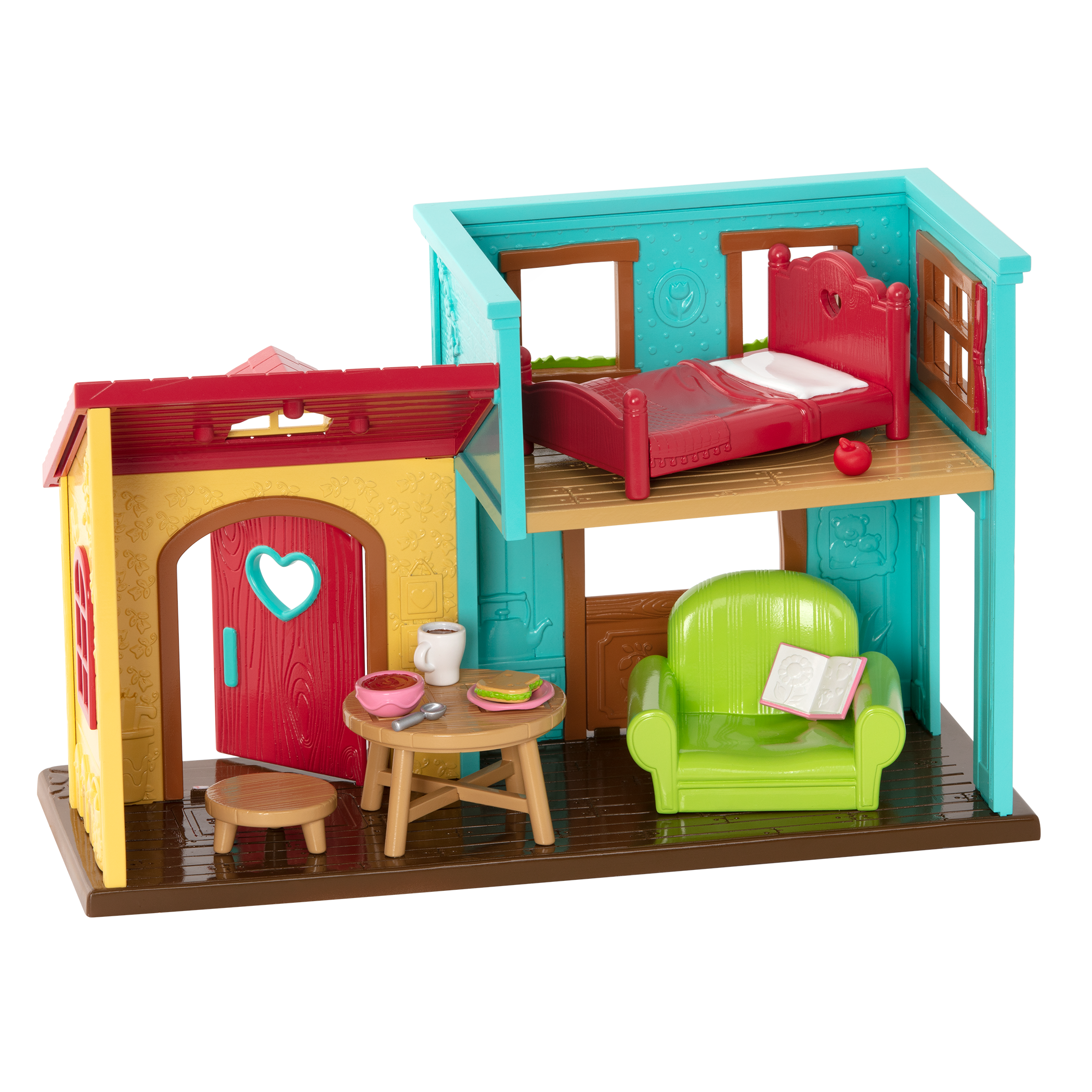 Li'l Nextdoor Neighbors | Toy Townhouse with Accessories | Li'l