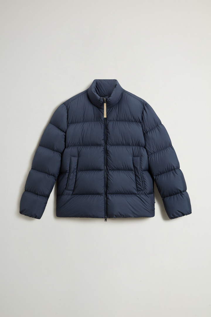 Men's Cloud Down Jacket in Microfiber blue | Woolrich US