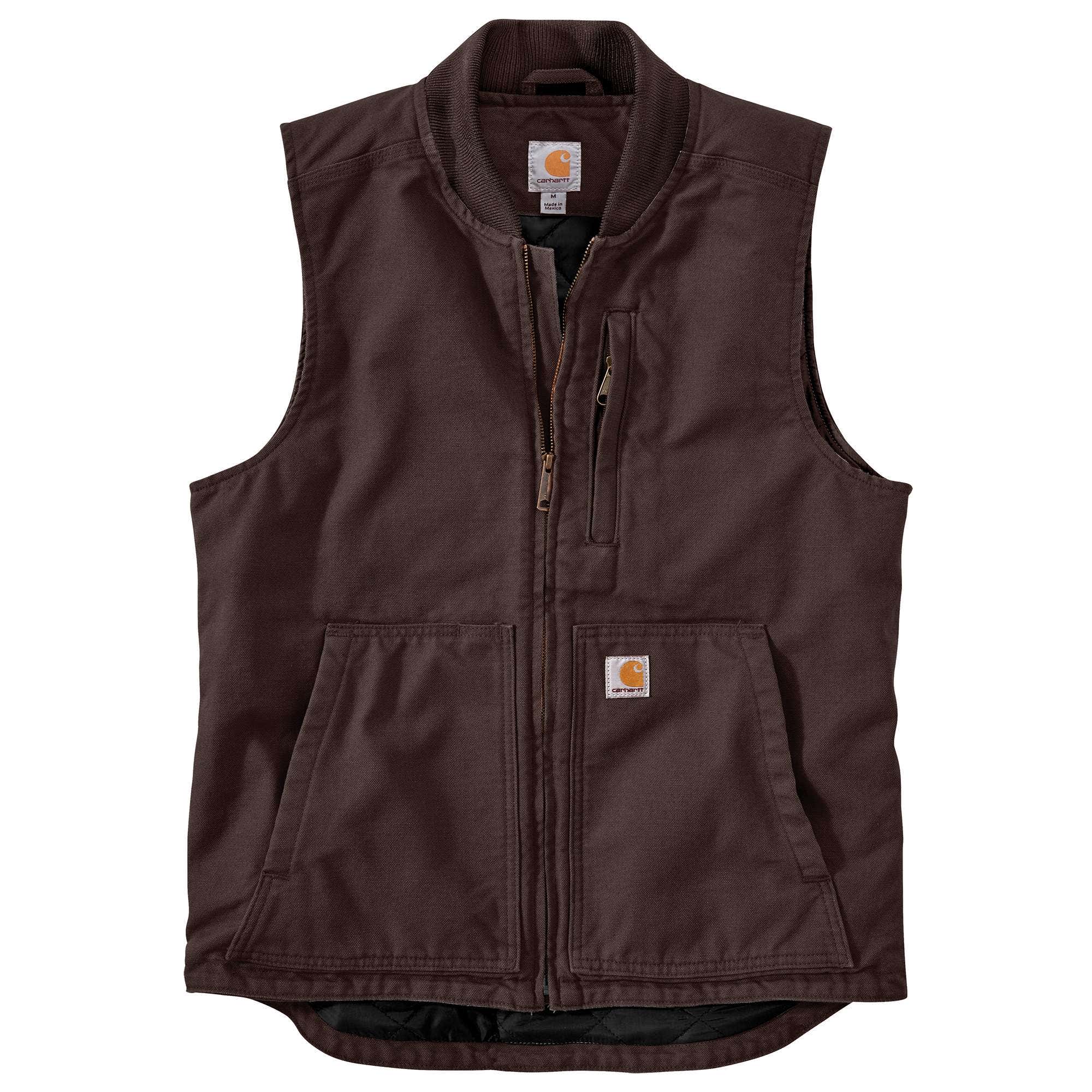 Carhartt Vest: Men's 104395 DKB Washed Duck Insulated Vest