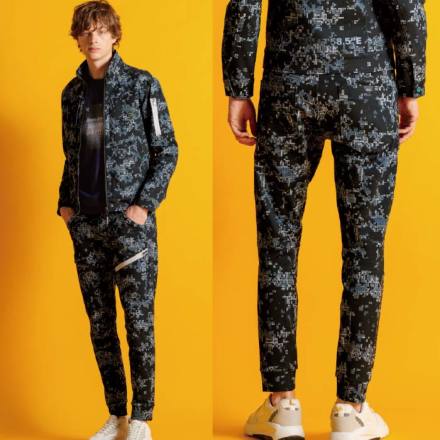 アイズフロンティア] 5343P ヘビージャージーカモフラジョガーパンツ