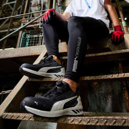 PUMA] アスレチック グライド ディスク ロー 安全スニーカー