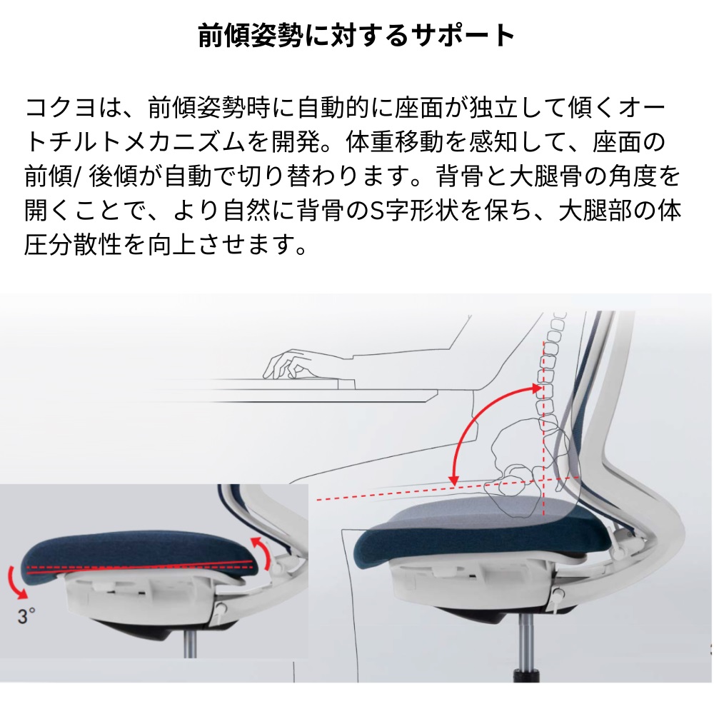 Duora2 デュオラ2／メッシュタイプ／ヘッドレスト付き／可動肘