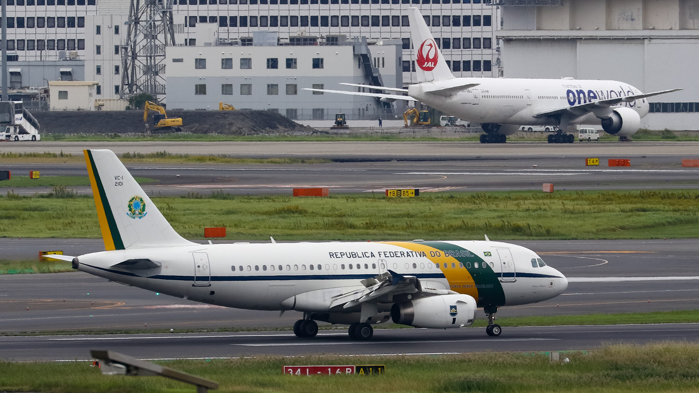 即位の礼｜ブラジル エアバス Airbus A319 (FAB2101) ボルソナロ大統領