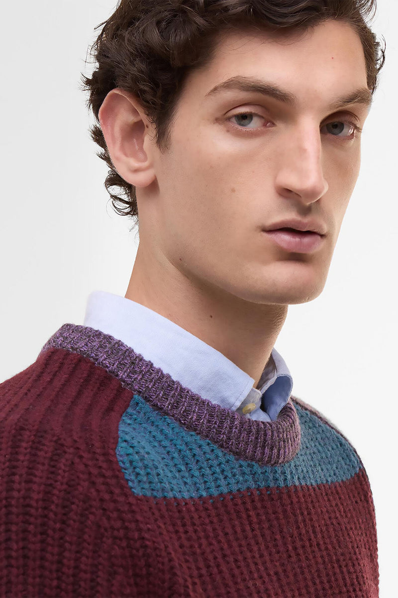 Paul Smith loves Barbour Multi Striped Crew Neck Jumper Multi
