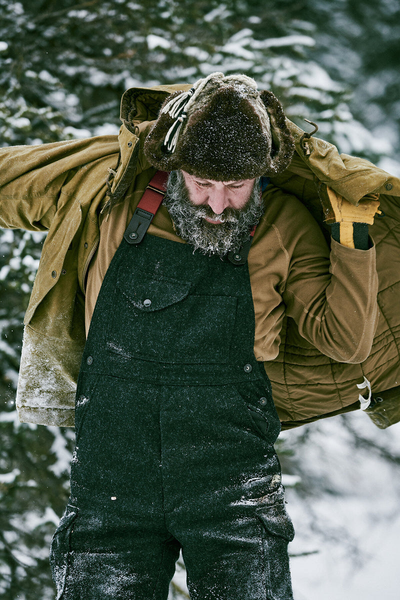 MACKINAW WOOL BIBS Charcoal by Filson Man | Men | WP Store