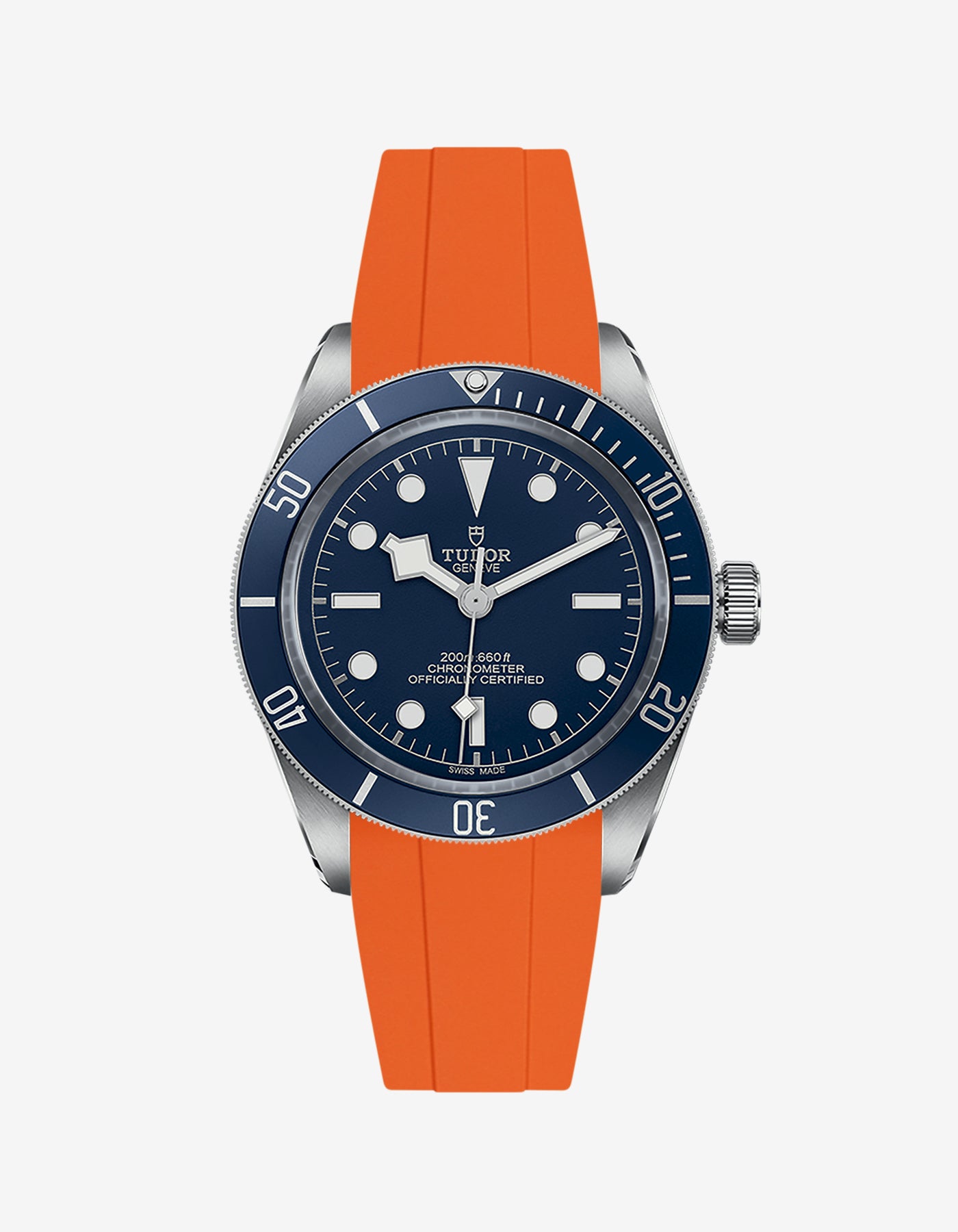 FKM Rubber Watch Strap for Tudor Black Bay Fifty-Eight 79030B Navy