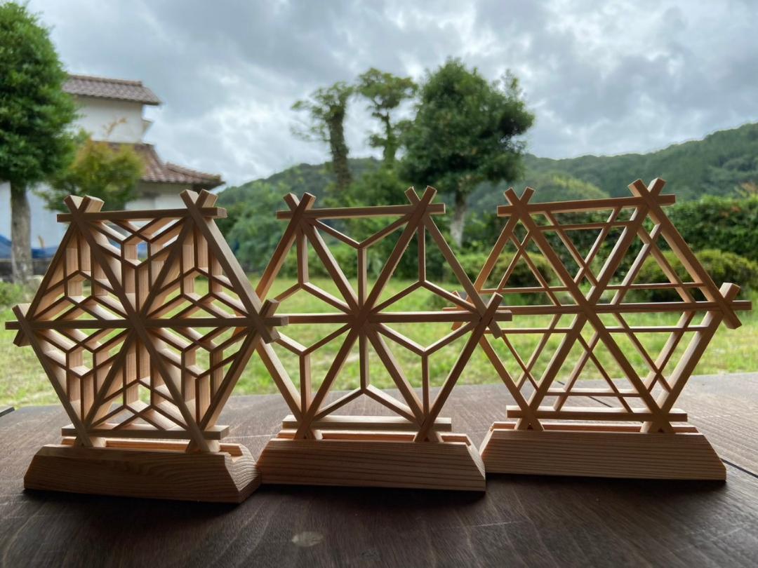 KUMIKOCORO】組子細工作成キット3点セット❘組子アクセサリーギフト