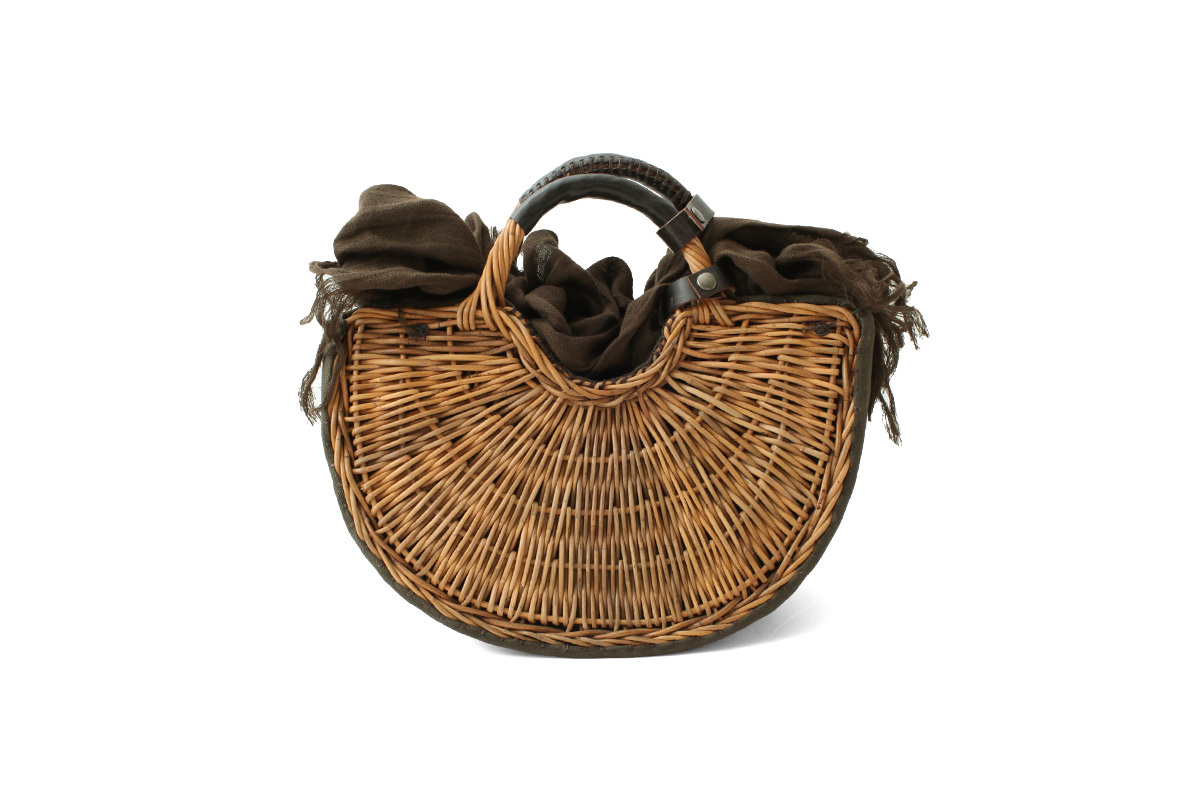 ebagos エバゴス キャンバス・扇トート