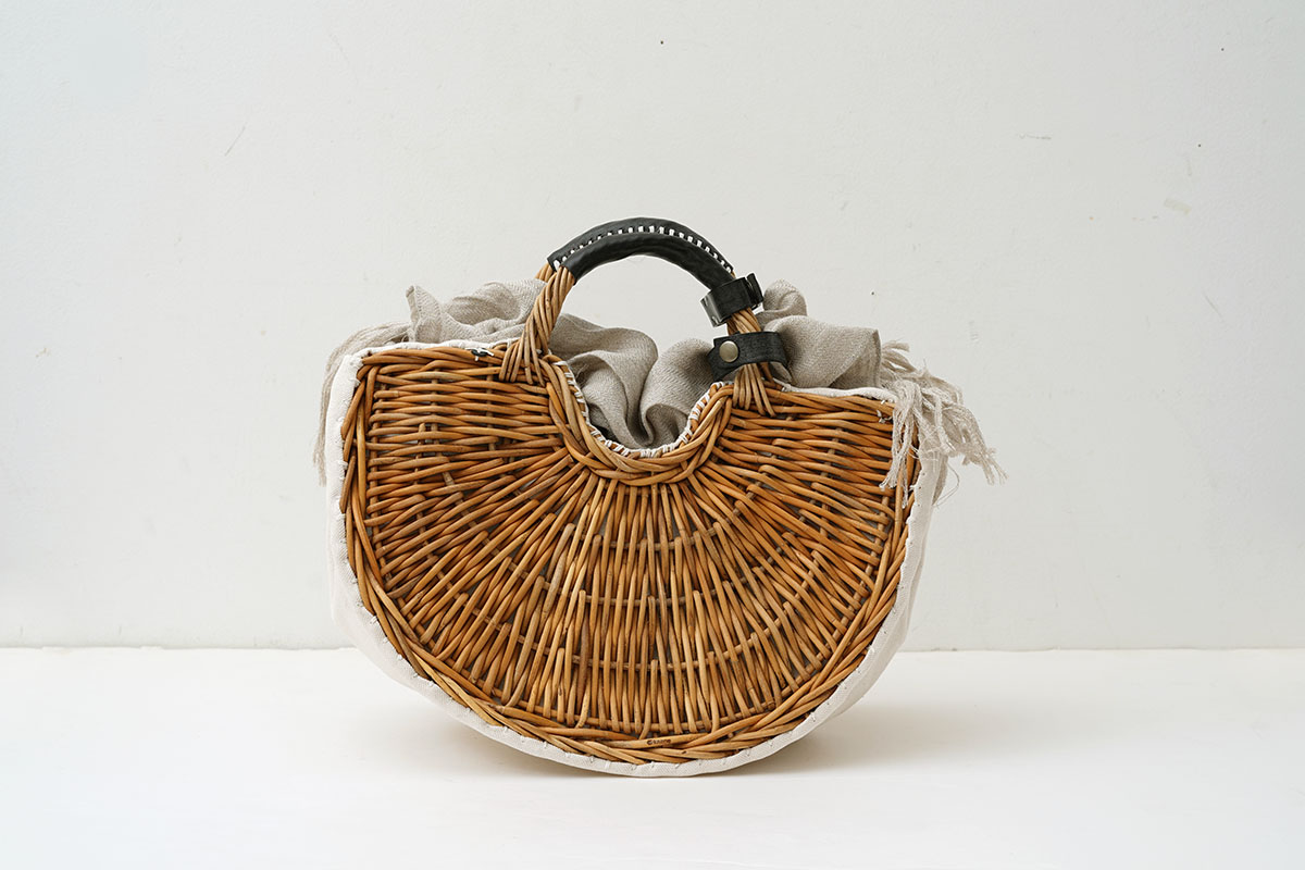 ebagos エバゴス キャンバス・扇トート