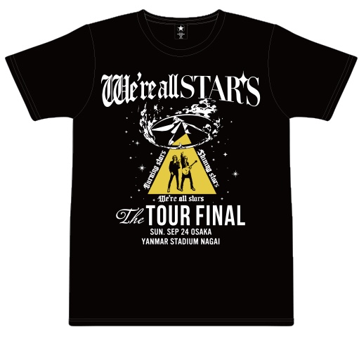 B'z ライブ 2023 -STARS- 大阪 ツアーファイルTシャツ発売！ | サウウェブ