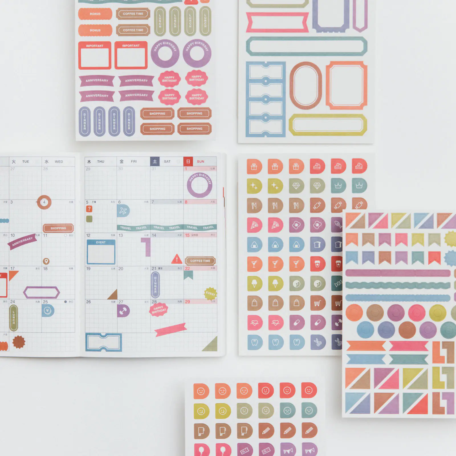 TSUKI no IRO / シールセット（スケジュール） - 文具・雑貨