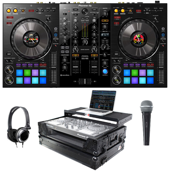 Pioneer DDJ 800 & ProX XS-DDJ800 WLTBL Package, 123DJ