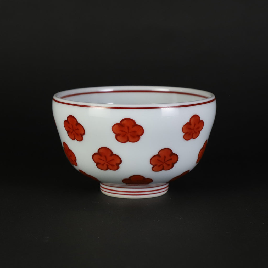 源右衛門窯 赤絵梅散し飯碗 – ギャラリー一番館オンラインショップ