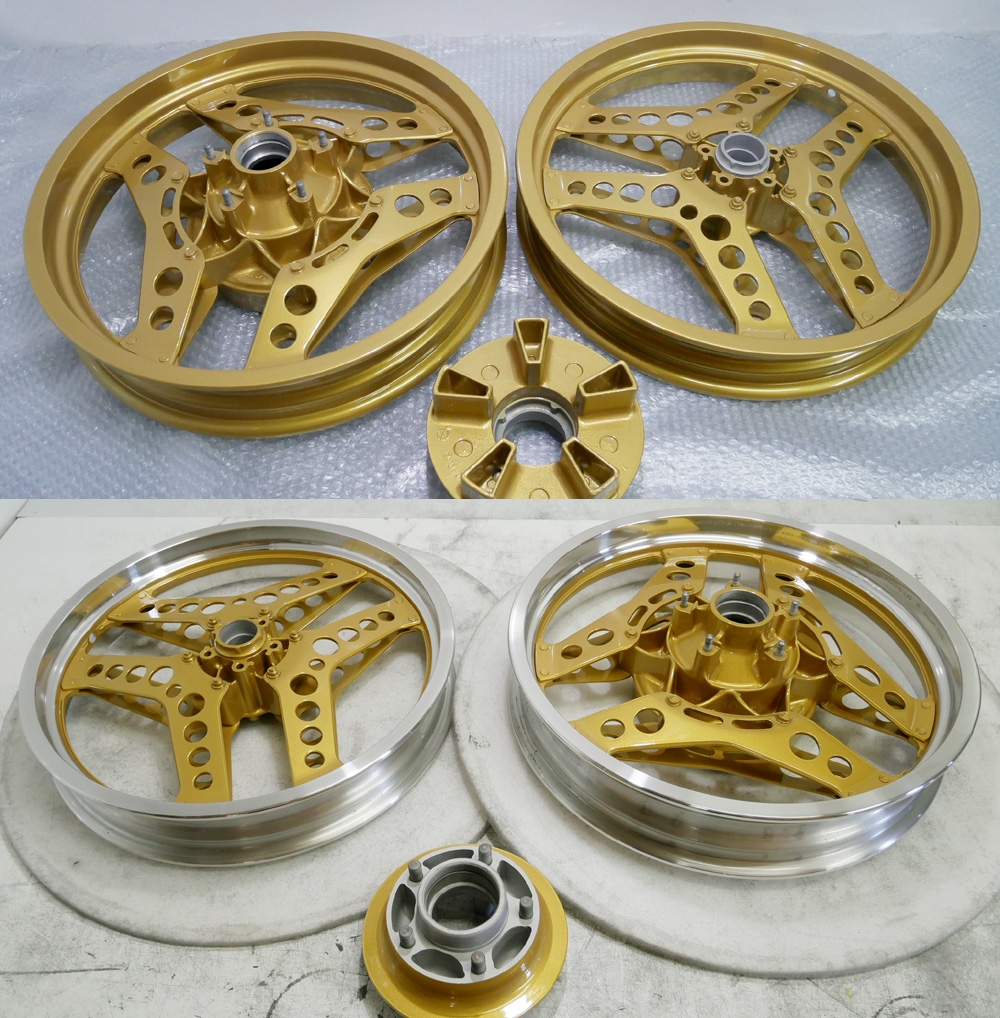 ホンダCB750Fブーメランコムスターホイール/パウダーGold tastic