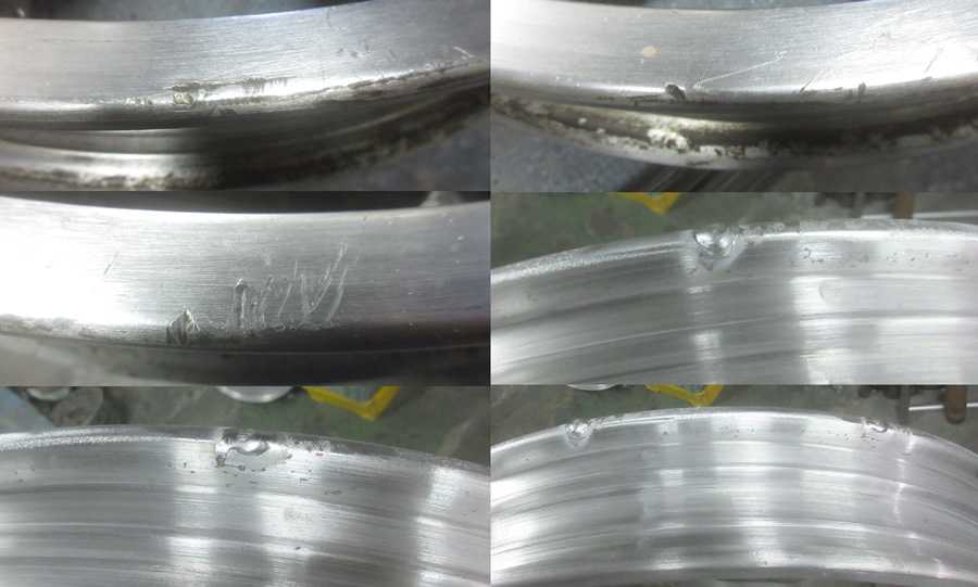 HONDA二輪CBX-400Fコムスターホイール3Ps分解リムバレル研摩/ディスク