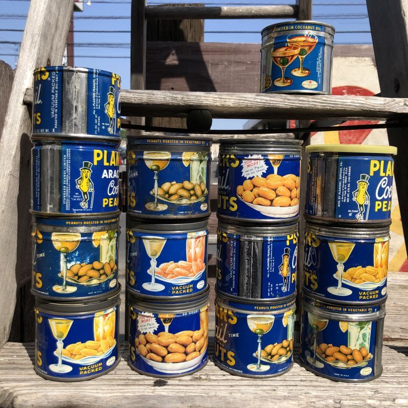 Vintage Planters MR.PEANUTS Tin Can (O) - 2000toys Antique Mall
