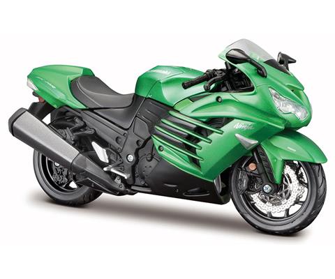 Kawasaki Ninja ZX-14R Motorcycle in Green - Assembly Line Diecast