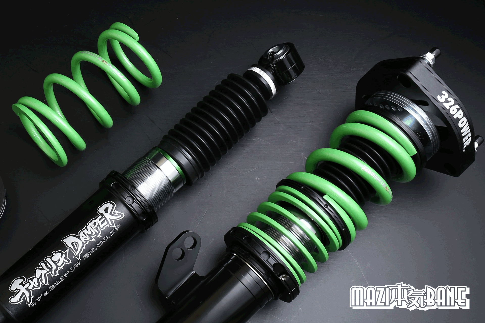 326POWER チャラバネ スプリング ID63 H140mm 24Kグリーン 【公式通販】