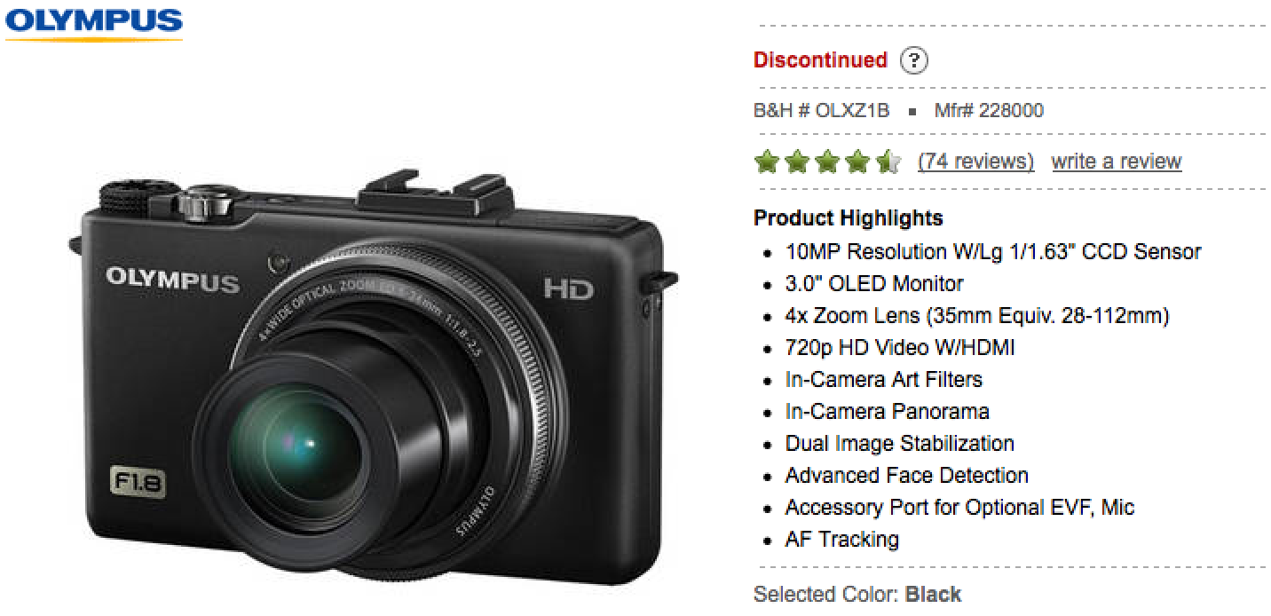 Olympus XZ-1 discontinued (XZ-2 coming soon) – 43 Rumors