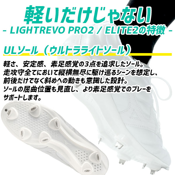 美品 ミズノプロ ライトレボプロ ニット 28.0 野球用スパイク 美品