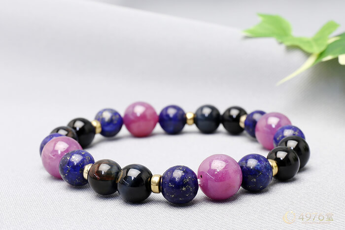 ルビー・ラピスラズリ・ホークスアイ ブレスレット ｜ 天然石通販の4976堂