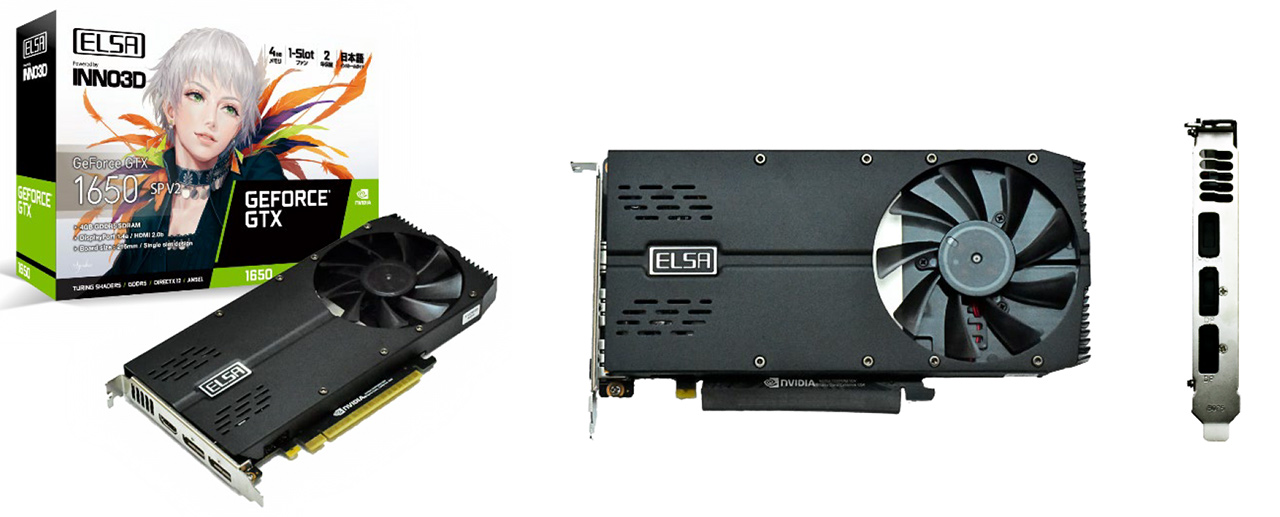 ELSA，2スロット厚でOC仕様のRTX 3080 Tiカードと，1スロット厚のGTX