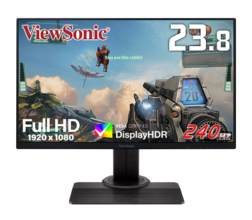 ViewSonic，240Hz表示＆FreeSync対応のゲーマー向け23.8型フルHD