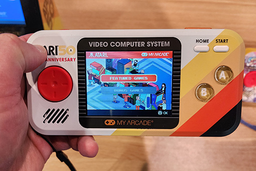 Atari 50周年記念のゲーム機が，ミニサイズレトロゲーム機の「My
