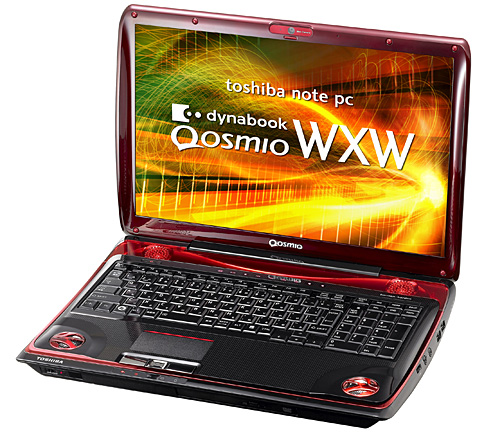 衝撃の赤。東芝，派手な外観のゲーマー向けPC「dynabook Qosmio WXW