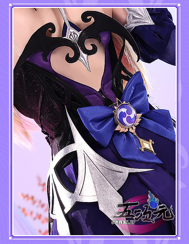 三分妄想 原神 コスプレ フィッシュル 新スキン 極夜真夢 衣装