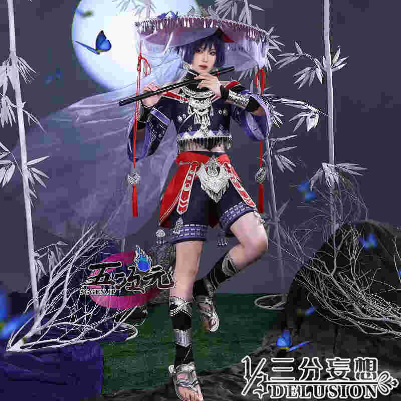 五次元 原神 コスプレ 散兵 スカラマシュ ウィッグ