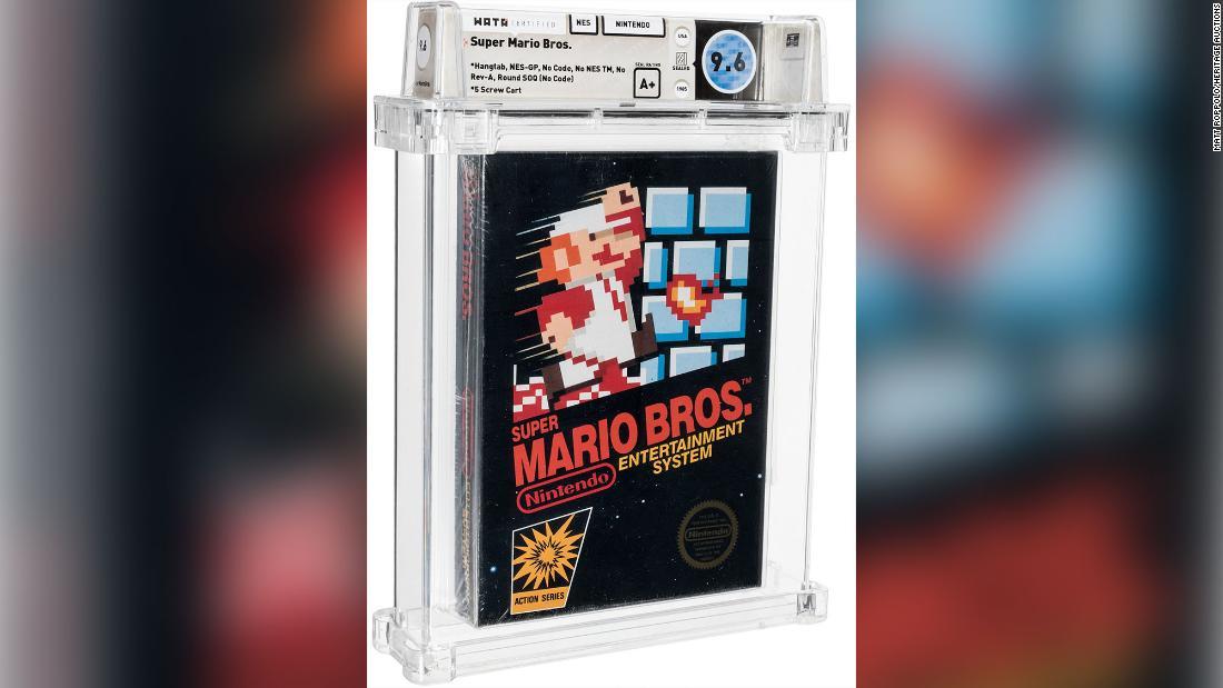 未開封の「スーパーマリオブラザーズ」のゲームソフト、7300万円で