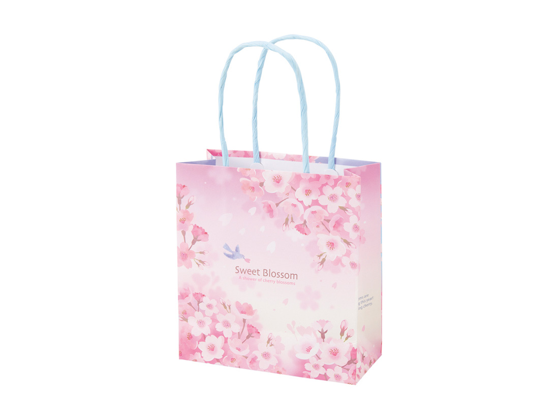 手提げ紙袋 満開さくら | 柄付きの手提げ紙袋 | お菓子・パン材料