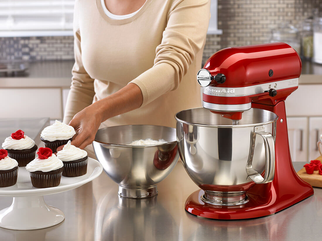 キッチンエイド 4.8LスタンドミキサーFGA付 ホワイト | ハンドミキサー