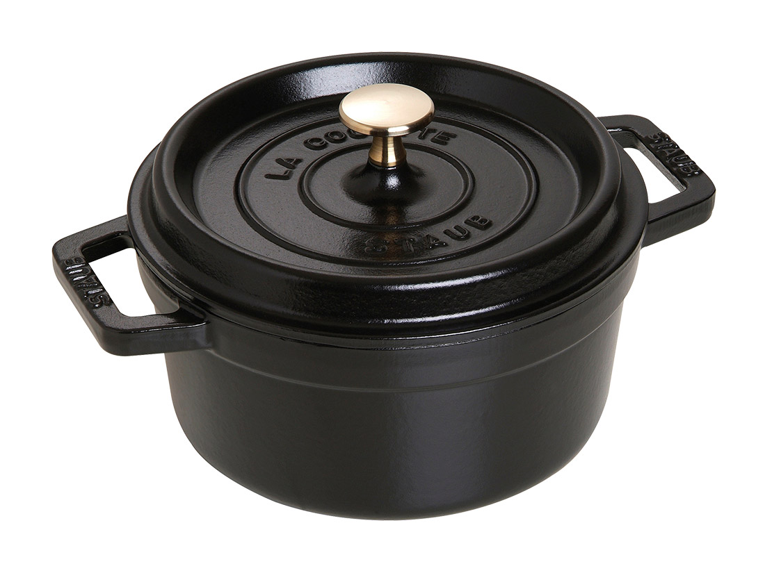 STAUB ピコ・ココット ラウンド 22cm ブラック 2.6L | 鍋 | お菓子