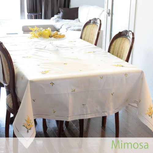 手刺繍長方形テーブルクロス