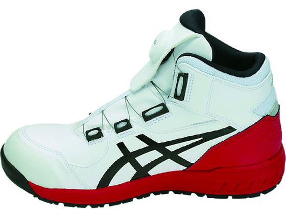 アシックス ウィンジョブCP304 BOA ホワイト×ブラック 27.5cm 1487526