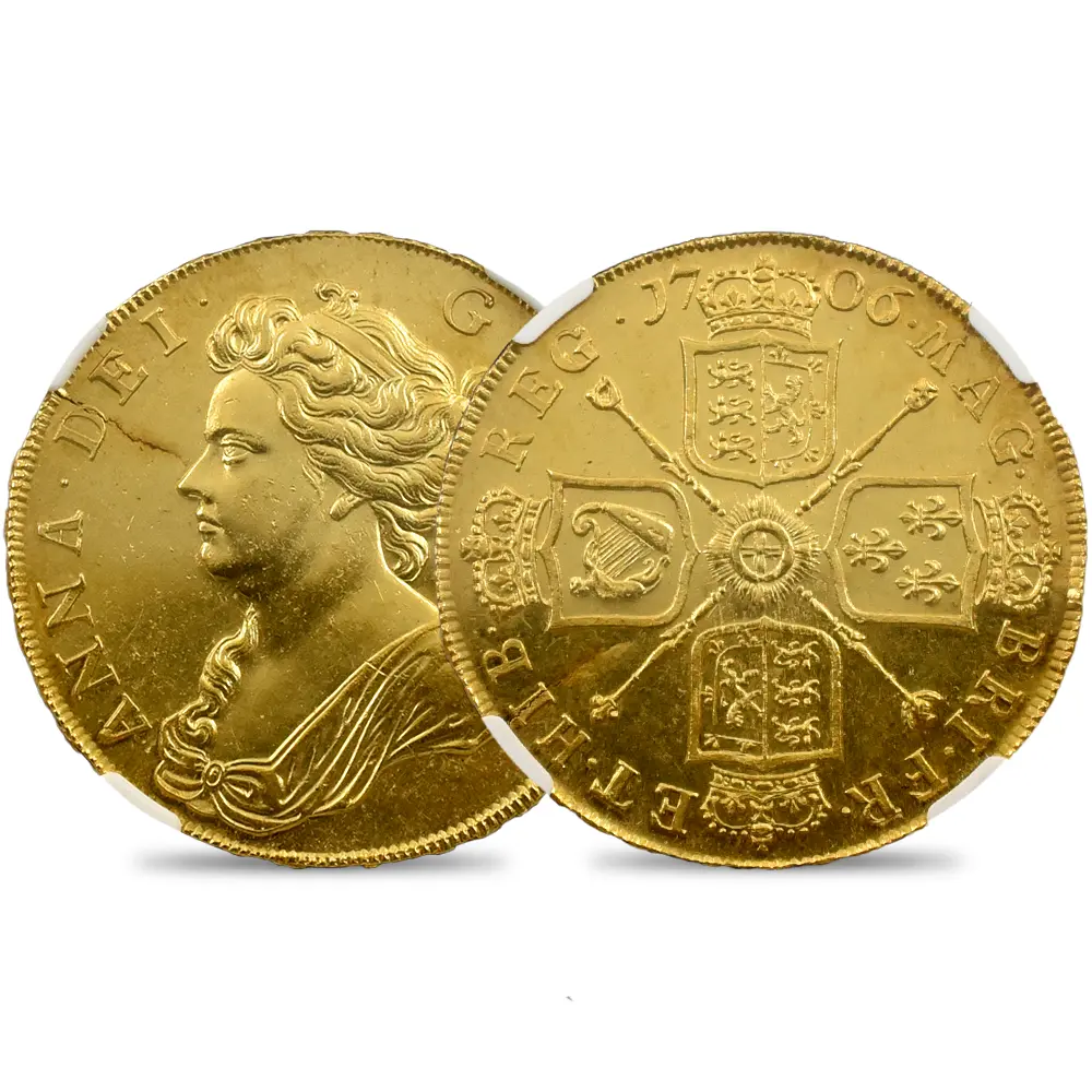 1706 アン女王 5ギニー金貨 NGC MS60 S-3566 | 英国アンティークコイン