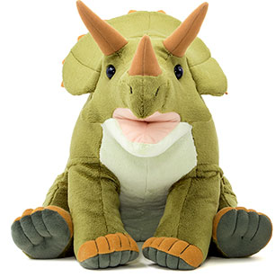 動物 生物 ぬいぐるみ おすわりシリーズ トリケラトプス Mサイズ