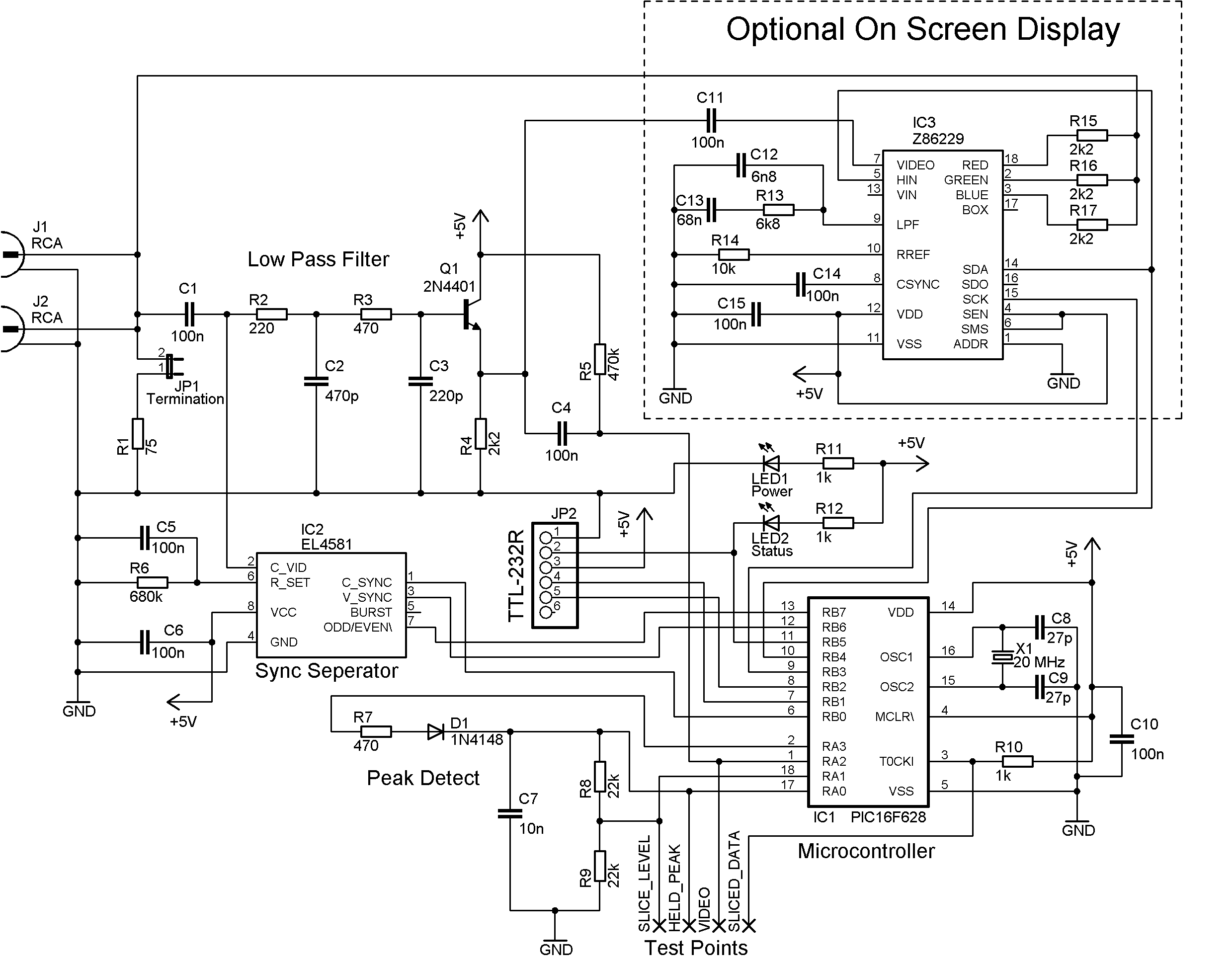 NTSC Line 21 Closed Caption and XDS Decoder