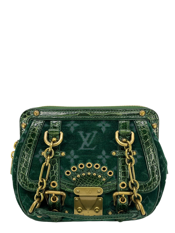 Louis Vuitton Limited Edition Monogram Velours Alligator Gracie PM