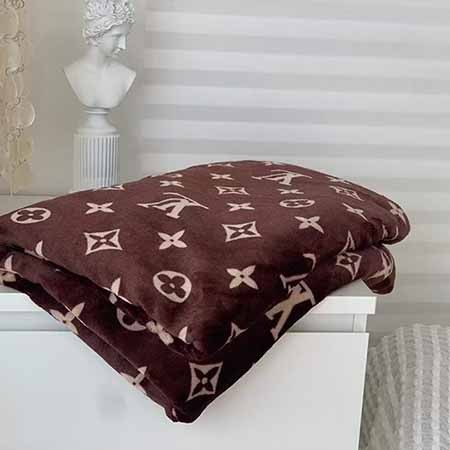 ロゴ付き おしゃれ ルイヴィトン 四季通用 LV毛布 大人気 ハイブランド