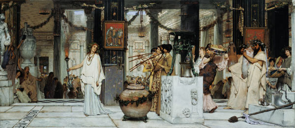 The Vintage Festival in Ancient Rome - Sir Lawrence Alma-Tadema