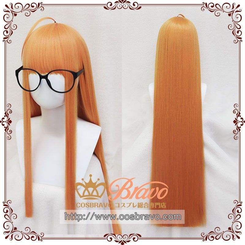 ペルソナ5 Persona5 佐倉双葉 コスプレウィッグ 伊達メガネ付き
